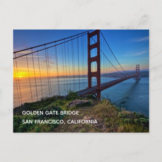 Briefkaart Golden Gate Bridge (Voorkant)