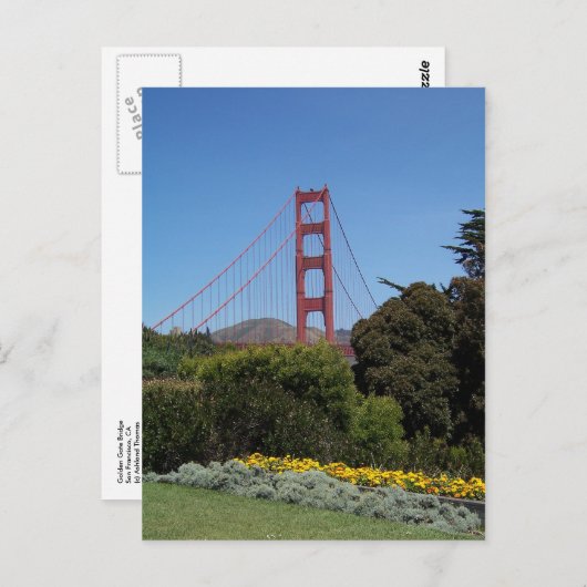 Briefkaart Golden Gate Bridge (Voorkant / Achterkant)