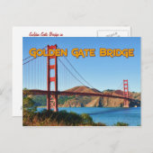 Briefkaart Golden Gate Bridge (Voorkant / Achterkant)