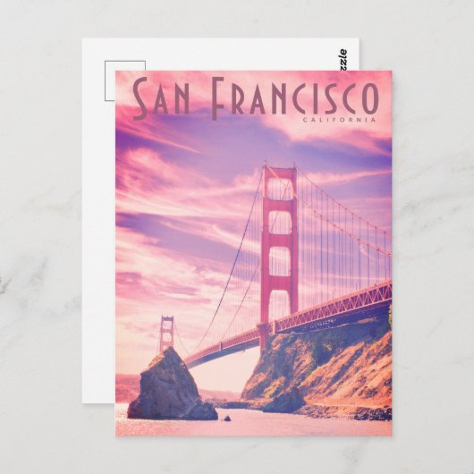 Briefkaart Golden Gate Bridge (Voorkant / Achterkant)