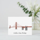 Briefkaart: Golden Gate Bridge Briefkaart (Staand voorkant)