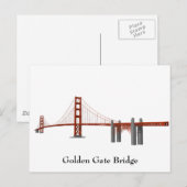 Briefkaart: Golden Gate Bridge Briefkaart (Voorkant / Achterkant)