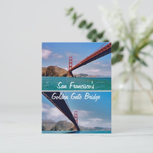 Briefkaart Golden Gate Bridge in San Francisco (Staand voorkant)