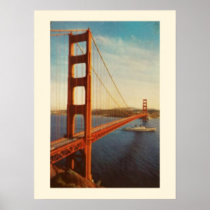 Briefkaart Golden Gate Bridge Poster