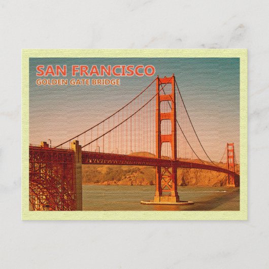  Briefkaart Golden Gate Bridge San Francisco (Voorkant)