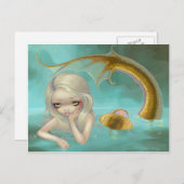 briefkaart "Golden Mermaid" (Voorkant / Achterkant)
