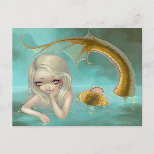 briefkaart "Golden Mermaid" (Voorkant)