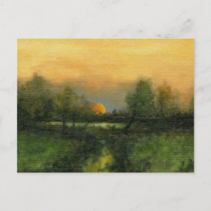 Briefkaart Golden Moonrise