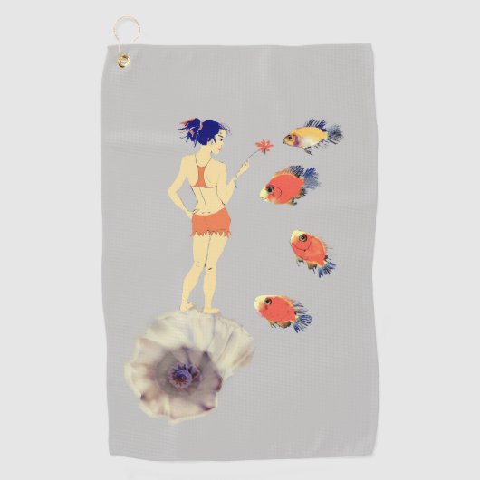Briefkaart Golfhanddoek (Voorkant)