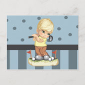 Briefkaart Golfjongen (Voorkant)