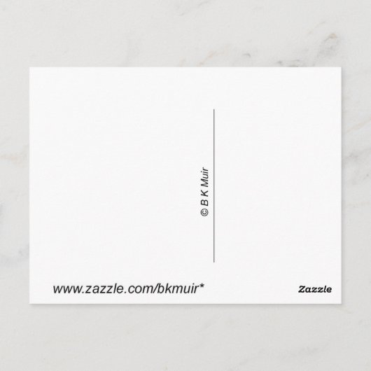 Briefkaart - Goose Portret (Achterkant)