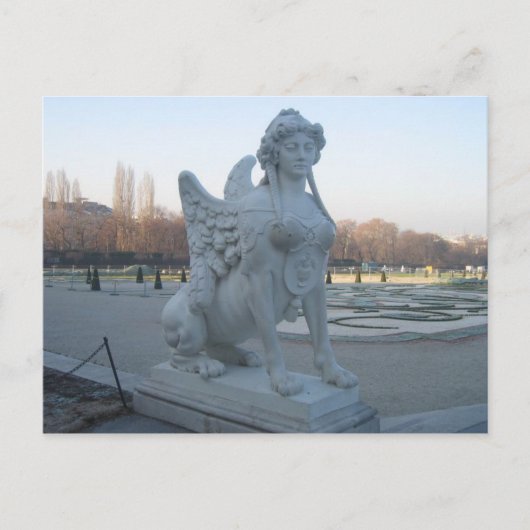 Briefkaart Gorgon Statue, Belvedere Gardens (Voorkant)