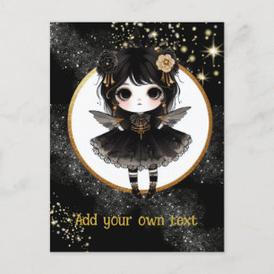 BRIEFKAART   Gothic Meisjes Kawaii Chibi Schattige