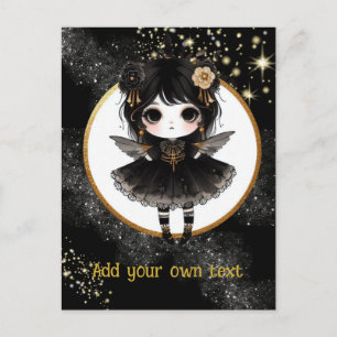 BRIEFKAART   Gothic Meisjes Kawaii Chibi Schattige