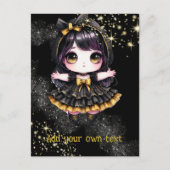 BRIEFKAART | Gothic Meisjes Kawaii Chibi Schattige (Voorkant)