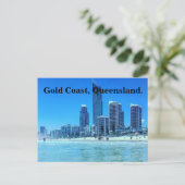Briefkaart, gouden kust. briefkaart (Staand voorkant)