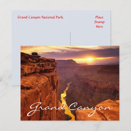 Briefkaart Grand Canyon (Voorkant / Achterkant)