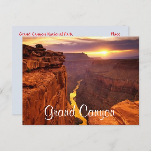 Briefkaart Grand Canyon (Voorkant / Achterkant)