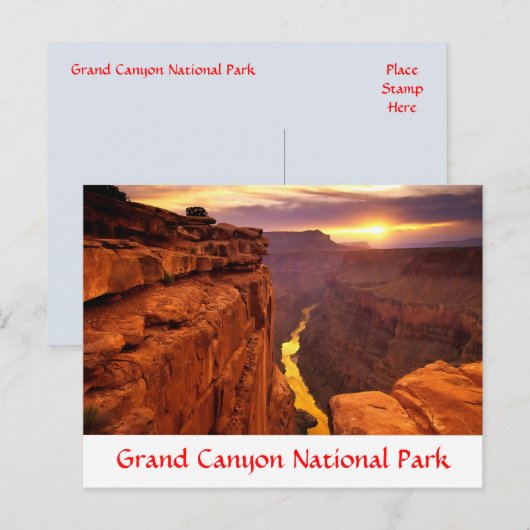 Briefkaart Grand Canyon (Voorkant / Achterkant)
