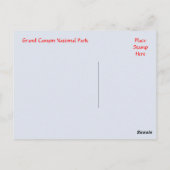 Briefkaart Grand Canyon (Achterkant)