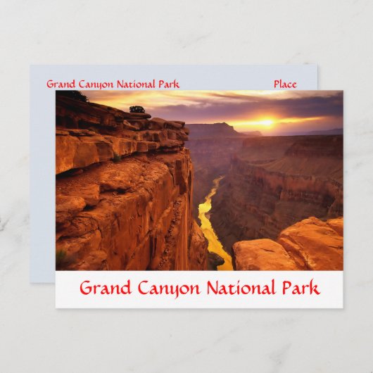 Briefkaart Grand Canyon (Voorkant / Achterkant)