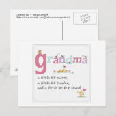 Briefkaart Grandmas (Voorkant / Achterkant)