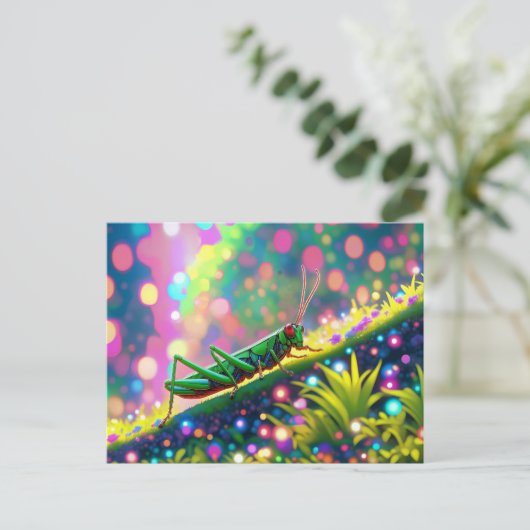 Briefkaart Grasshout (Staand voorkant)