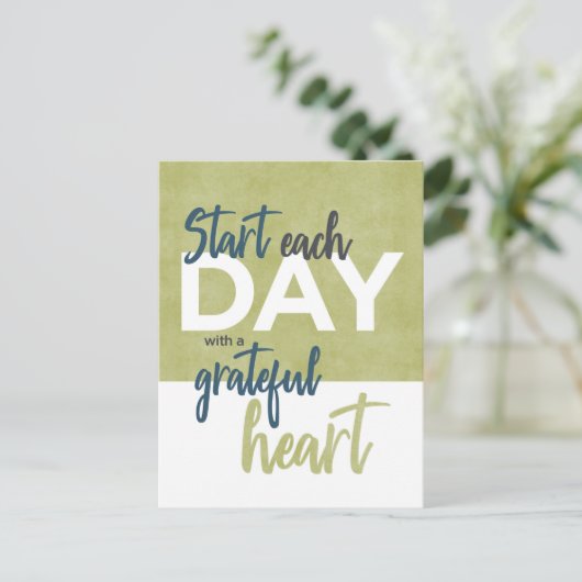 briefkaart "Grateful hart" (Staand voorkant)