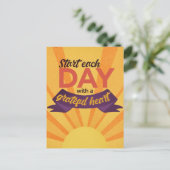 briefkaart "Grateful hart" (Staand voorkant)