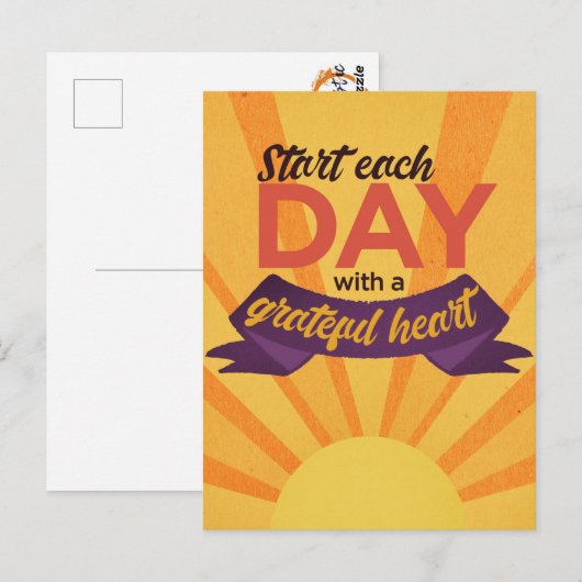 briefkaart "Grateful hart" (Voorkant / Achterkant)