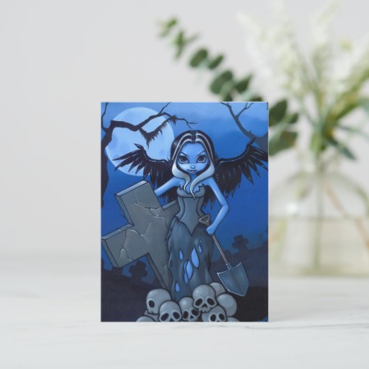 briefkaart "Gravedigger" (Staand voorkant)