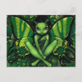 briefkaart "Green Butterfly Fantasy" (Voorkant)
