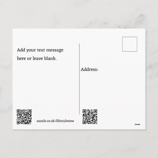 Briefkaart - Green Fern (Achterkant)