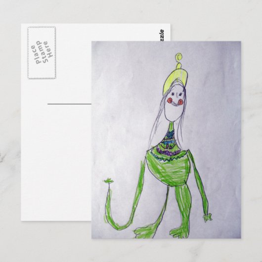 Briefkaart Green Tara (Voorkant / Achterkant)