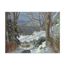 Briefkaart Greenbrier Winter Scene