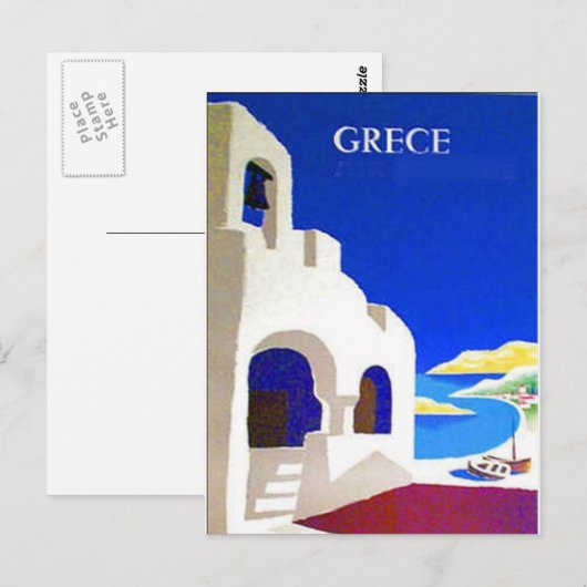  briefkaart griekenland (Voorkant / Achterkant)