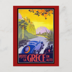 Briefkaart Griekenland Groeten Vintage