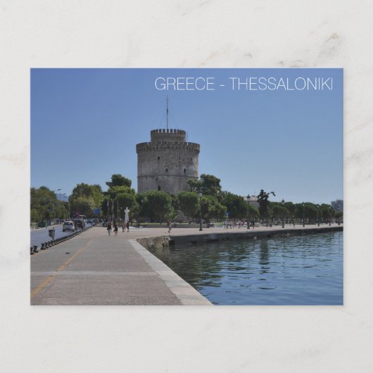 BRIEFKAART - GRIEKENLAND - THESSALONIKI DE WITTE T (Voorkant)