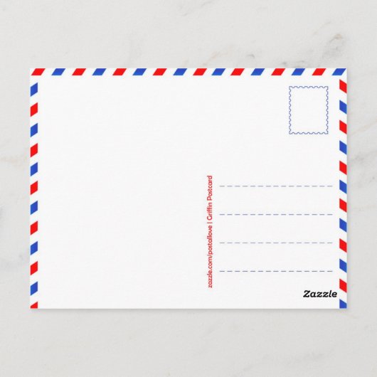 Briefkaart "Griffin" (Achterkant)