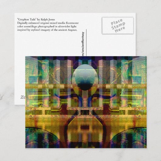 briefkaart "Griffin Tails" (Voorkant / Achterkant)