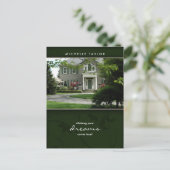 Briefkaart Groen huis van onroerend goed (Staand voorkant)