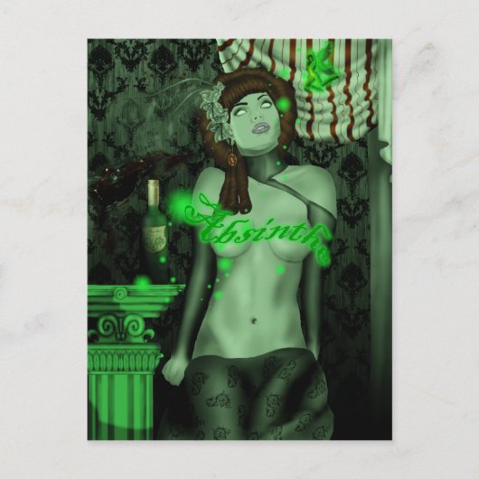 briefkaart groen snijpad (Voorkant)