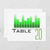 Briefkaart Groen Spectrum Analysator Table Number (Voorkant / Achterkant)