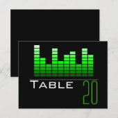 Briefkaart Groen Spectrum Analysator Table Number (Voorkant / Achterkant)