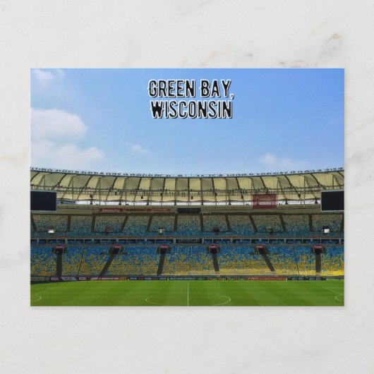 Briefkaart Groene Bay Wisconsin (Voorkant)