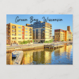 Briefkaart Groene Bay Wisconsin