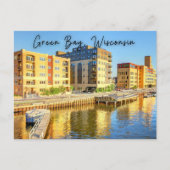 Briefkaart Groene Bay Wisconsin (Voorkant)