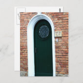 Briefkaart groene deur (Voorkant / Achterkant)