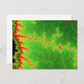 Briefkaart Groene foutlijn (Voorkant / Achterkant)