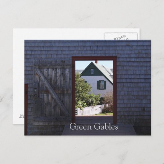 Briefkaart Groene Gables (Voorkant / Achterkant)